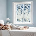 thumbnail image 3 of Blue Eucalyptus Leaves Window Privacy Film, Watercolor Botanical Weeping Leaf Static Cling UV Sun Blocking Heat Control Window Tint Day and Night, Non-Adhesive One Way Privacy Cover 17.7''x39.3'', 3 of 7