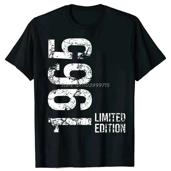 Funny 60th Tee Vintage Legends Born in 1965 60 Years Old Party T Shirts Summer Cotton Birthday Gift Idea T-shirt Women Men