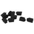 thumbnail image 1 of 10 Pcs Black Rubber Anti Dust Cover Cap Protector for IEEE 1394 6P Female Port, 1 of 1