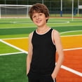 thumbnail image 6 of BFHHYA Youths Quick Dry Athletic Shirts Mesh Sleeveless Round Neck Tops Casual Basketball Jerseys Boys Girls Size 3-18 Years, 6 of 6