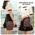 thumbnail image 6 of FORMRS Crossbody Bag for Women Shoulder Cell Phone Purse with Zipper, Circular Gold Pattern, 6 of 7