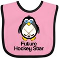 thumbnail image 3 of Inktastic Future Hockey Star Penguin Boys or Girls Baby Bib, 3 of 4