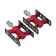thumbnail image 4 of Pedal de bicicleta antióxido antideslizante ligero rodamiento du Bicicleta plegable bicicleta de montaña pedal plano 1 par rojo, 4 of 10