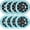 Blue, variant on Inline Skate Wheels Kit, 85A, 8-Pack