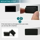 thumbnail image 5 of Tapas de inserción de tubo para patas de sillas de muebles rectangulares de plástico para el hogar, 15pcs, negro, 5 of 7