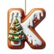 thumbnail image 1 of Adornos Colgantes Colgante de árbol de Navidad con 26 letras, 9 cm, cordón marrón, adornos personalizados para decorar el árbol de Navidad (1 unidad) JASKFLY, 1 of 8