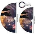 thumbnail image 3 of FMSHPON American Flag Tree Skirt Independence Day Xmas Christmas Tree Skirt Stand Mat for Holiday Party Decoration Indoor Outdoor 48 inches, 3 of 6