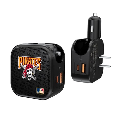 Pittsburgh Pirates Team Dual Port USB Car & Home Charger Pittsburgh Pirates Team Dual Port USB Car & Home Charger