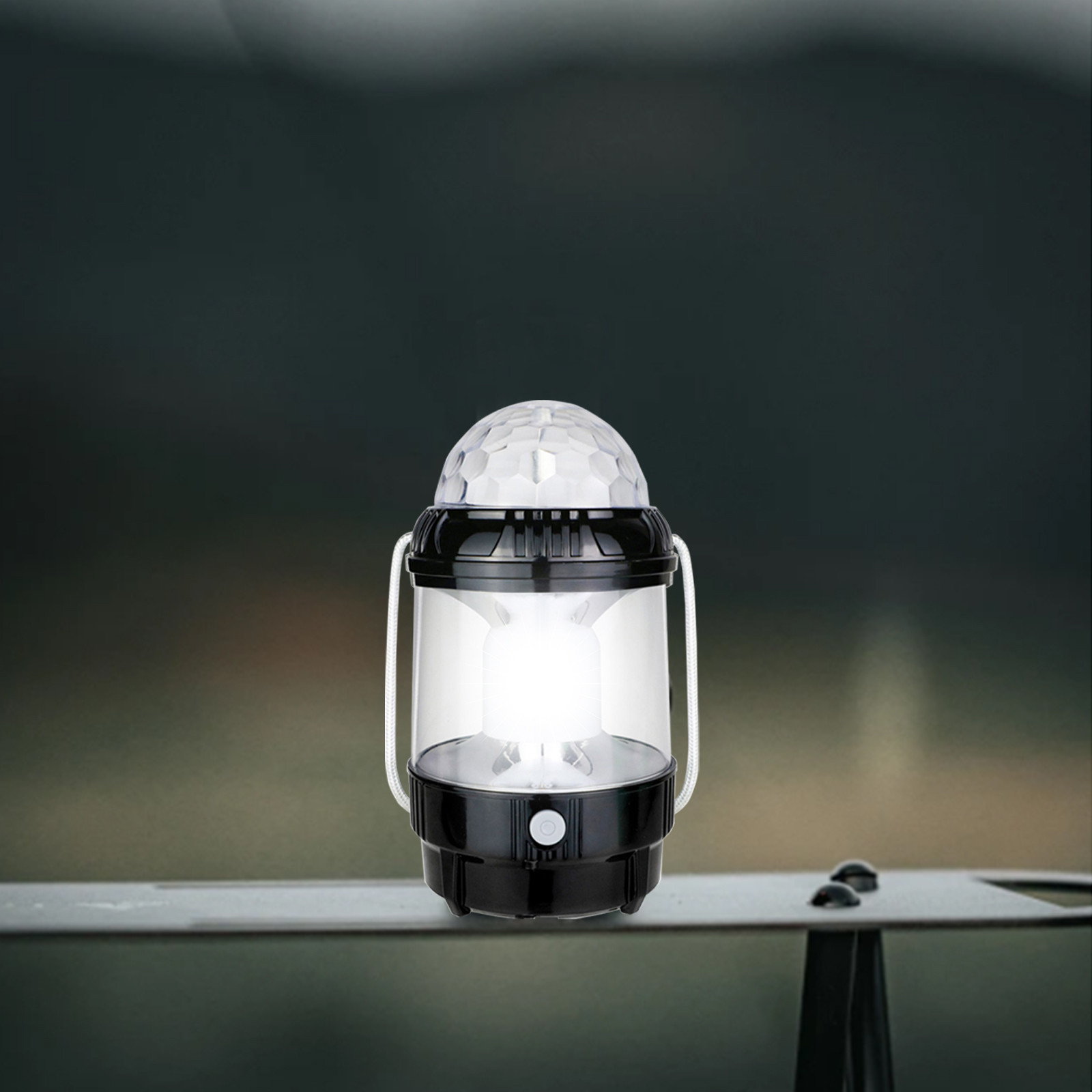 hengsof Solar-Powered LED Camping Lantern with USB Charging – 1000mAh Lithium Battery, Rotatable Handle, Polished Finish – Multi-Use Spotlight for Camping, Fishing, Emergency & Outdoor