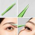 thumbnail image 5 of EXLEAF 2026 New Tweezers Spray-Painted Finish Tweezers for Women Efficient Brow Shaping Eyebrow Tweezers Green for Precise Shaping Facial Grooming Beauty Routines Travel Use., 5 of 7