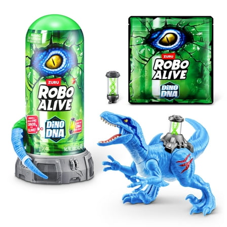 Robo Alive Dino DNA Dinosaur Robot Toy for Child , Light-Up DNA Helix Spine by ZURU