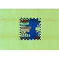 thumbnail image 1 of Ahgly Company Indoor Rectangle Abstract Light Blue Modern Area Rugs, 8' x 12', 1 of 4