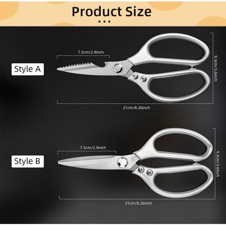 Kitchen Scissors, Heavy Duty Meat Scissors Poultry Shears, Dishwasher Safe  Food Scissors, All Purpose Stainless Steel Utility Shears With Protective  Sheath, One Size, Black - Temu
