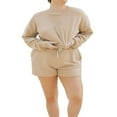 thumbnail image 1 of Sweat-shirt à Manches Longues et Short Élastique pour Femmes, 1 of 5