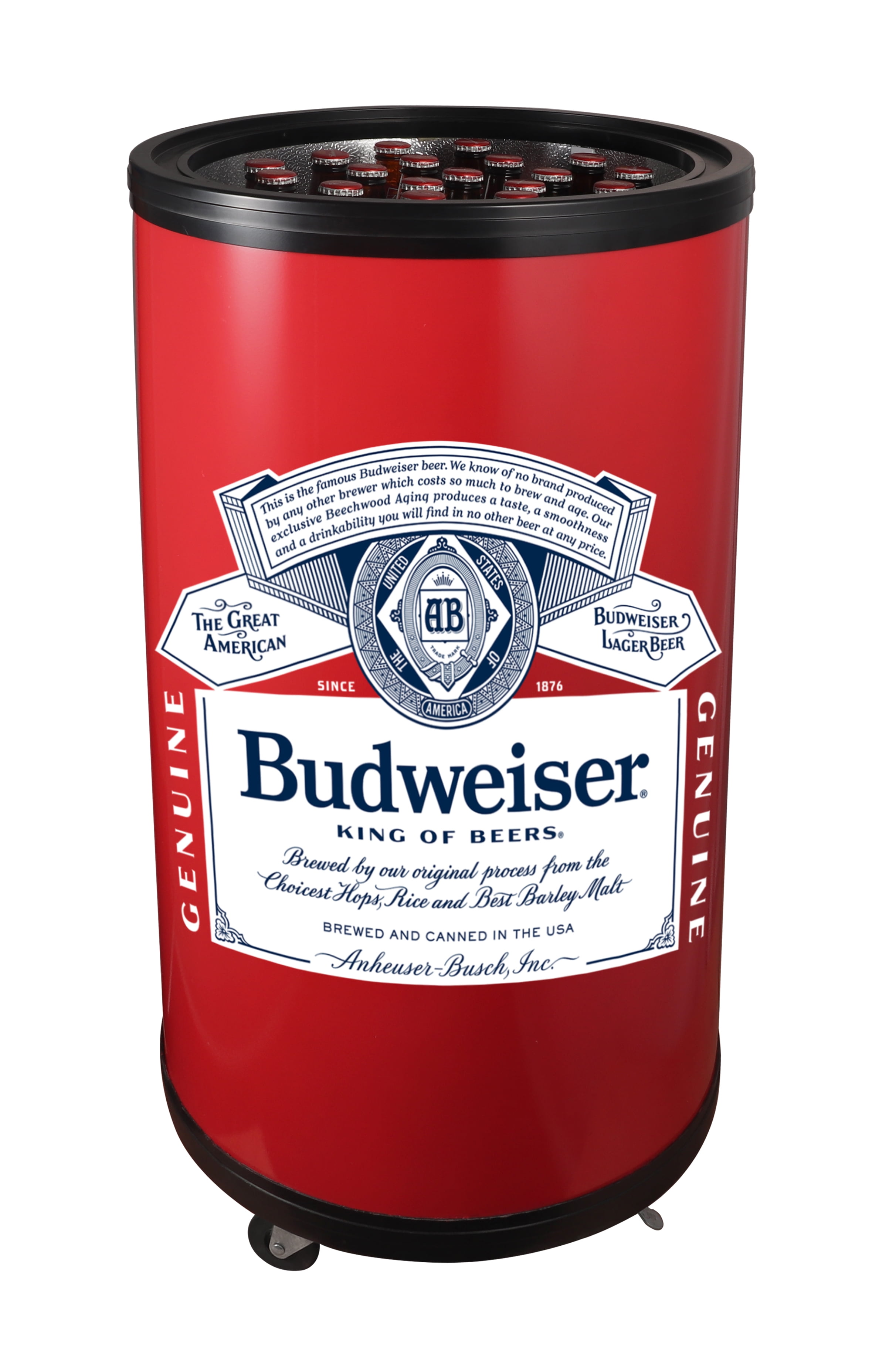 Budweiser 50L/50 Can Party Cooler FRP246, Red