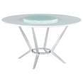 thumbnail image 3 of Abby 5-piece Round Dining Table Set White High Gloss, 3 of 10
