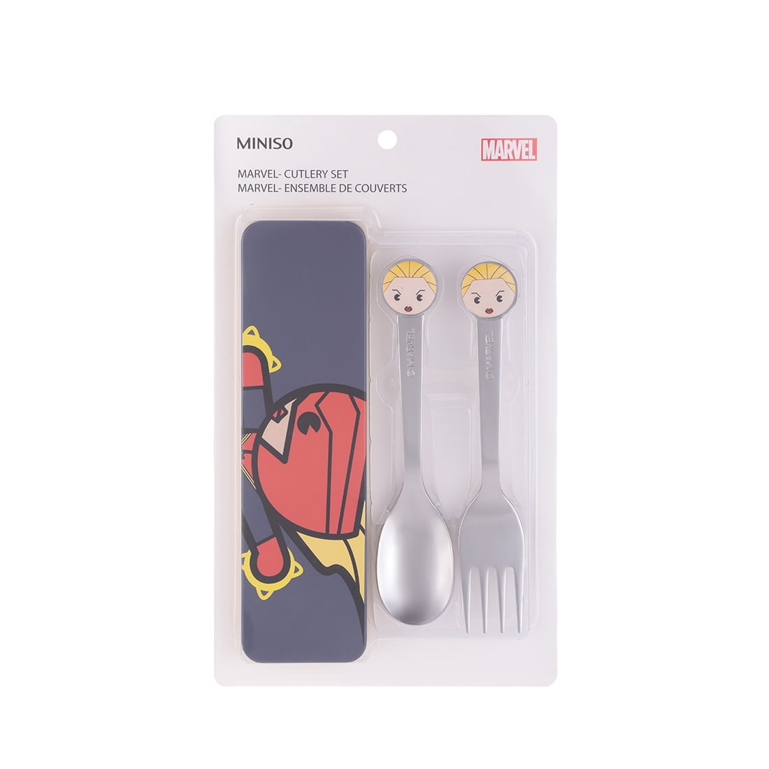 MINISO Marvel Kids Spoon and Fork Set Stainless Steel Silverware BPA
