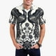 thumbnail image 1 of Balery Artistic Black White Peacocks Camisa Polo de Hombre con Estampado, de Manga Corta y Tejido Medio, Camisa Tipo Golf Polo-X-Large, 1 of 6