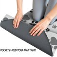 thumbnail image 3 of Grey Dog Paw Footprint Hot Yoga Mat Towel Non Slip for Hot Yoga - Quick-Drying Yoga Mat Cover with 4 Corner Pockets with Travel Bag - Hot Yoga Towel Non Slip Grip Moisture Wicking Sweat 70"x26", 3 of 6