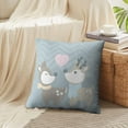 thumbnail image 4 of LALILO Throw Pillow Covers Cute Reindeer Couple Lovely Simple Flat Cushion Cover 18" x 18", 4013 Pack, 4 of 6