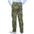 thumbnail image 5 of Matchstick Men's Retro Relaxed Plus Size Cargo Pants with Multi Pockets, 5 of 9