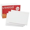 Universal Ruled Index Cards, 4 x 6, White, 500/Pack UNV47235