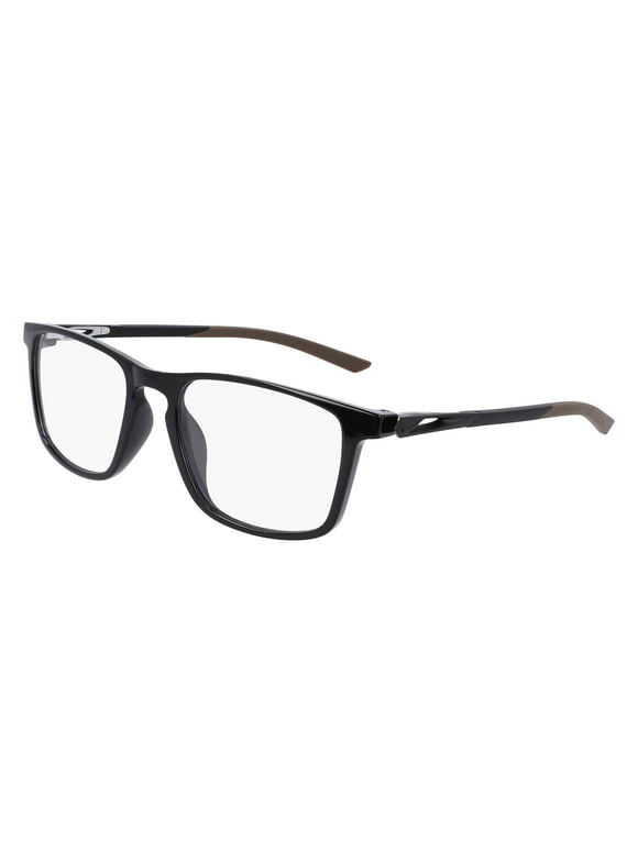 Nike NIKE 7146 002 Men's Black Rectangular Shape Frame Eyeglasses