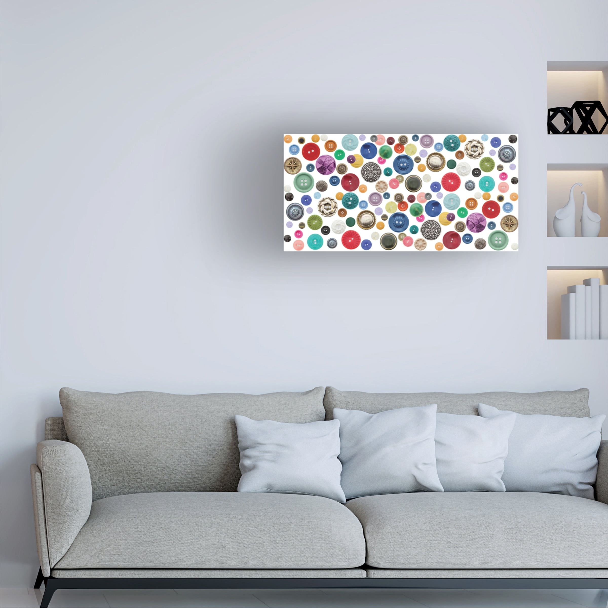 RetroPlanet 'Buttons' Canvas Art