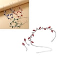 thumbnail image 4 of Conjunto De Collar Y Aretes De Diamantes De Imitación, Conjunto De Aretes De Collar De Hoja De Diamantes De Imitación, Conjunto De Aretes De Collar De Mujer, Conjunto De Joyas, 4 of 7
