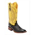 thumbnail image 1 of Ferrini 1029304085D Mens Smooth Ostrich Square-Toe Black Boots 8.5D, 1 of 1