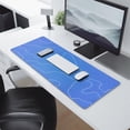 thumbnail image 2 of "XL Gaming Mouse Pad with Japanese Wave Design, Non-Slip Rubber Base, Stitched Edges - Large Desk Pad (31.5 x 11.8 inches)", 2 of 7