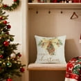 thumbnail image 4 of Funda de Cojín Bosque Verde Navideño | Poliéster | Multicolor | 45 X 45 X 0,2 Cm | Tema Invernal | Funda de Cojín para Salón | 4 Diseños | 75 G | Decoración para El Hogar, 4 of 6
