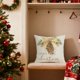 thumbnail image 4 of Herunwer Pillow Covers Christmas Ball Glitter Festive Decorative Throw Pillow Case Soft Two-Sided Print for Sofa Bed Couch Holiday Home Decor, 4 of 6