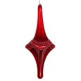 thumbnail image 1 of Vickerman MT194103D 12 in. Red Candy Glitter Drop Ornament, 1 of 2