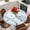 LightSkyBlue, variant on Blue Christmas Round Tablecloth, Fitted Table Cover with Elastic for 45"-54" Round Tables, Xmas Snowflake Snowman Table Cloth Outdoor Indoor Dinning Party Waterproof Tablecloths