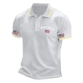 thumbnail image 5 of Ticikt Men's Tshirt, Independence Day 250th Anniversary Print Short Sleeve Polo Shirt,White, 5 of 5