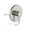 thumbnail image 5 of Design House 594341 Eastport II Contemporary Single-Handle Shower Valve Trim with Escutcheon  for Bathroom, Satin Nickel, 5 of 12