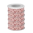 thumbnail image 2 of 5 Rolls Christmas Ribbon 1.5 inch Wide Decorative Ribbon for Gift Wrapping and Holiday Decorations Strawberry and Flower, 2 of 7