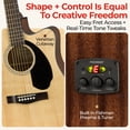 thumbnail image 6 of Fender CD-60SCE Solid Top Dreadnought Acoustic-Electric Guitar - Natural w/ Hard Case, 6 of 9