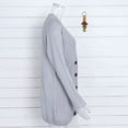 thumbnail image 3 of X  Women‘s Open Front Cardigan Mid Length Coat Long Sleeve Loose Pullover Sweater, 3 of 14