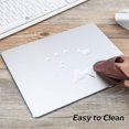 thumbnail image 5 of 2 Pack Gaming Aluminum Mouse Pad (Silver & Black) Compatible with Magic Mouse, DaKuan Smooth Magic Ultra Thin Double, 5 of 5