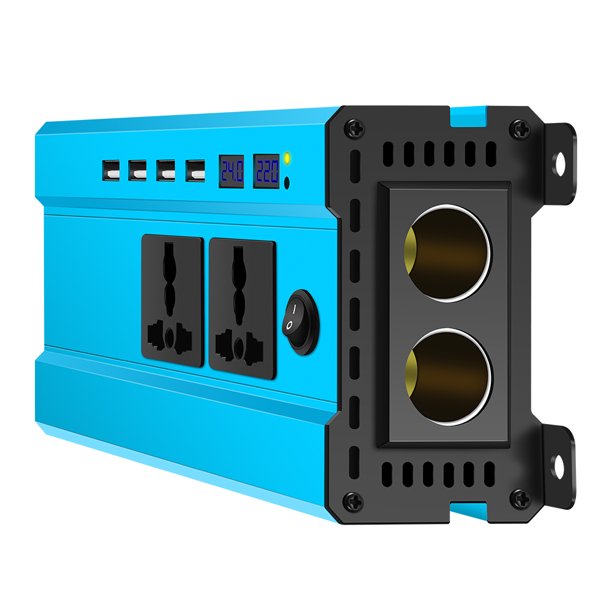 Inversor De Corriente Para Automóvil De 4000 W Led Dc 24 V A Ac 220 V Convertidor De Onda Sinusoidal Con 4 Interfaces Usb Monstrate VI008978-01