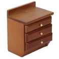 thumbnail image 3 of Mesitas De Noche Para Casa De Muñecas, Muebles De Madera Para Casa De Muñecas Sin Rebabas Para Entretenimiento, 3 of 7