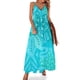thumbnail image 1 of Vestido de verano sin mangas con estampado de jungla turquesa del océano polinesio Vestidos de baile, 1 of 7
