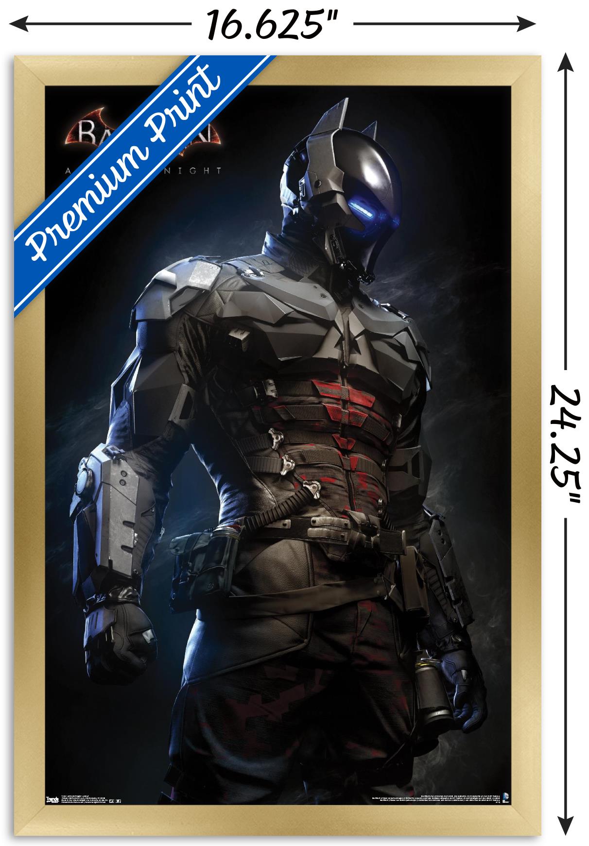 DC Comics Video Game - Arkham Knight - Armor Wall Poster, 14.725" x 22.375", Framed