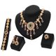 thumbnail image 3 of Qarigey 4 Uds. Conjunto de joyería para mujer, collar con incrustaciones de diamantes de imitación de aleación, anillo, pulsera, pendientes, regalo Ropa, zapatos y accesorios Miscelánea, 3 of 8