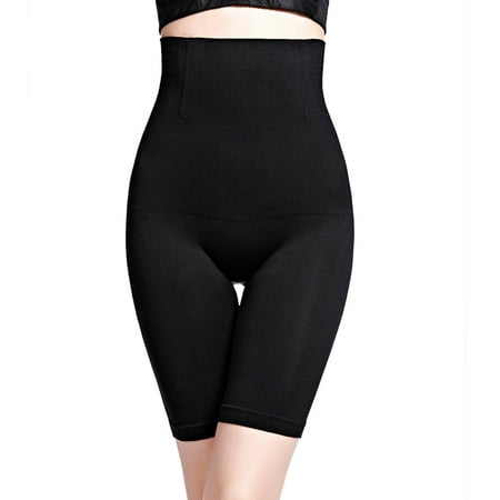 Women High Waist Seamless Postpartum Underwear Belly Tummy Control Shaping Pants Shorts Body Shaper Color:Black