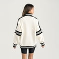 thumbnail image 2 of Women's Gameday Couture White Florida State Seminoles Oversized Vivid Turtleneck Sweatshirt, 2 of 5