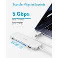 thumbnail image 4 of Hub USB-C Anker 332 5 en 1 con HDMI 4K para MacBook Pro, color blanco, 4 of 6