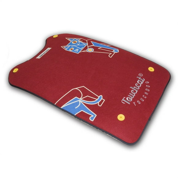 Touchcat Lamaste Travel Reversible Designer Embroidered Pet Dog Cat Bed Mat - Small - Red